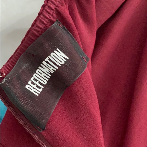 Reformation Purple Off Shoulder Dress - Picture 4 of 7